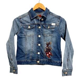 7 For All Mankind Girls Medium Wash Denim Jacket